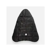 7AM Enfant K-Poncho in Black Plush Heavyweight