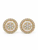 Baguette Diamond Cluster Earrings