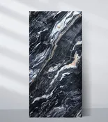 3D Doral Night Marble UV Protected PVC Wall Panel - 4x8 ft, Fireproof & Waterproof, (32 sq. ft)
