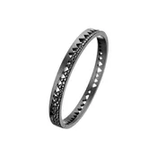 Akillis Bracelet "Capture Me" en titane DLC noir et diamants noirs (1.40 ct)