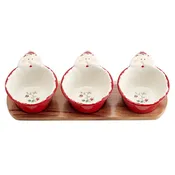 4-Piece Santa Dip Bowls