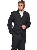 4-Button, High "V" Lapel Gent Coat, 1860s - 1920s