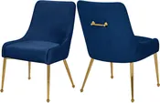 Ace Navy Velvet Dining Chair
