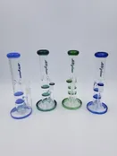 10in Double Honey Comb Water Pipe Straight Tube
