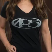 405 Ladies Next Level V-Neck - Black