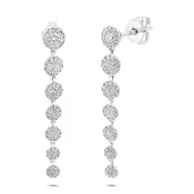0.80ct 14k White Gold Diamond Earring