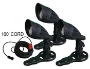3-Watt or 9-Watt Color-Changing Black Fountain Light Kit