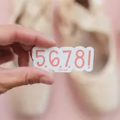 5, 6, 7, 8 Dance Sticker