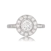 0.65ct Diamond Ring with Diamond Halo Denville Ring