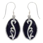 (220XDK) Dark Shell Earring