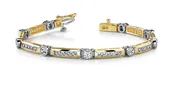 Classic Channel Frame Bracelet 3.05 Carat Total Weight