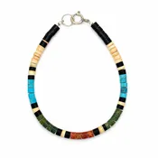 Gerard & Mary Calabaza Multicolor Heishi Bracelet, 6.5"