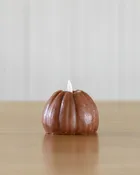 Bronze 3D Flame Pumpkin Candle