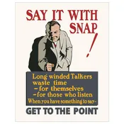 2.5'' x 3.5'' Say It With Snap Motivational Magnet