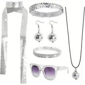 70s Disco Costume Acessories Set