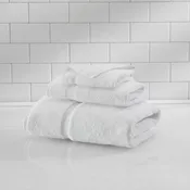 1888 Mills Crown Touch™ Hemmed Washcloth 13 x 13         100% Cotton White-25 DZ.