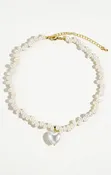 AGAPE PEARL HEART CHOKER