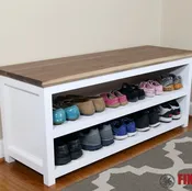 Entryway Bench With Shoe Storage