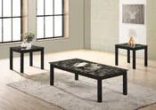 3PK THURNER FAUX MARBLE CKTL SET