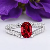 Split Shank Diamond Ring