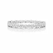 10.08 Cts 14K WHITE GOLD Marquise Shape Tennis Bracelet