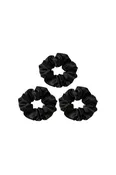 3 Pack Silky Scrunchies (Black)