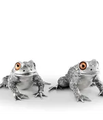 Pewter Toad Salt and Pepper Shakers