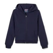 AK23U - Unisex Hooded Sweatshirt with Full Zipper For Boy and Girl - Navy