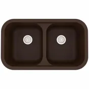 C10 Karran Q350BR Brown 32″ Undermount Double Bowl Quartz Sink