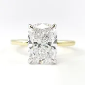 Michael Alan Jewelers-Minimalist Frame Solitaire (Cushion)