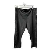 Athletic Capris By Athleta In Black, Size:2X