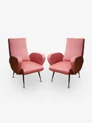 1950's Italian Armchairs in the Style of Gianfranco Frattini