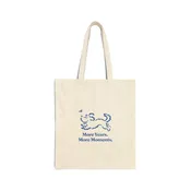 Canvas Tote Bag — 'More Years. More Moments.' Dog Illustration Tote