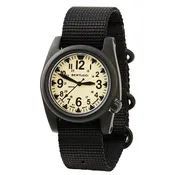 Bertucci A-2S Unisex Ballista X1 Illuminated Luminous Dial Black Nylon Band Swiss Quartz Watch - 11122