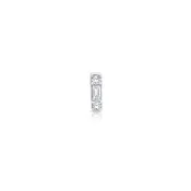 14K GOLD DIAMOND TINY BAGUETTE STUD EARRING