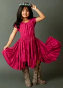 Adrianna Dress in Fuchsia