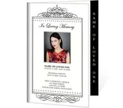 Accent 4-Sided Graduated Funeral Program Template