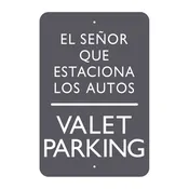 AC Hotel Parking Sign - Valet Parking (Bilingual)