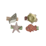 Beach Metallic Clip Set