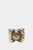 2saints Bague en argent et bronze XL V8 Vintage