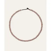 Adina Reyter Cherry Soda Stripes Full Enamel Mini Bead Necklace