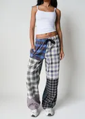 RCYCLD Flannel Pieced Easy Pant