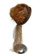 Hatcrafters Brown Feather Hat (PREOWNED)