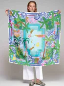 Vilagallo Silk Piscina Seda Scarf — DARRYL'S