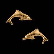14K GOLD SM POST DOLPHIN EARRINGS