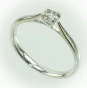 14kt White Gold Lab Diamond Solitaire