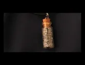 Aluminum Chips in a Bottle Necklace