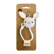 Bunny Crochet Pacifier Clip