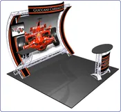 10x10ft Turnkey Trade Show Booth Rental - Irvine