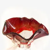 Red Lip Dichroich Octo Bowl
